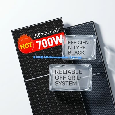 Tấm pin năng lượng mặt trời đơn tinh thể 700W chống chịu thời tiết IP65, Mô-đun PV 1722x1134x30mm