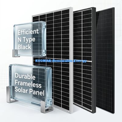Tấm pin năng lượng mặt trời 500W-600W hiệu suất 22% và chống chịu thời tiết IP65 cho sản xuất điện công nghiệp