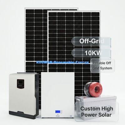 Hệ thống tấm pin mặt trời Silicon đơn tinh thể 10Kw với khả năng chống thời tiết IP65 cho nhà lưu trữ pin mặt trời