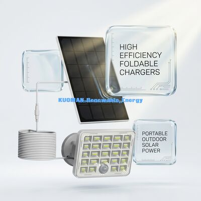 Đèn cảm ứng năng lượng mặt trời chống nước 3W với tấm pin mặt trời di động 182mmx182mm cho chiếu sáng an ninh ngoài trời