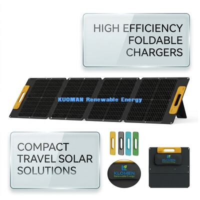 120W Poly Silicon Panel Mặt trời di động IP68 chống nước tấm pin mặt trời gấp cho du lịch ngoài trời