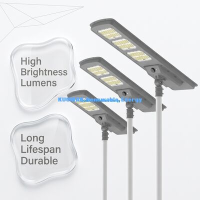 Đèn đường năng lượng mặt trời tất cả trong một với điều khiển thông minh pin LiFePO4 và hiệu quả cao 220 lm / W