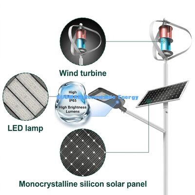 Đèn đường LED năng lượng mặt trời 100W-200W bền IP65 chống nước với thân hợp kim nhôm cho đường cao tốc và địa hình Alpine