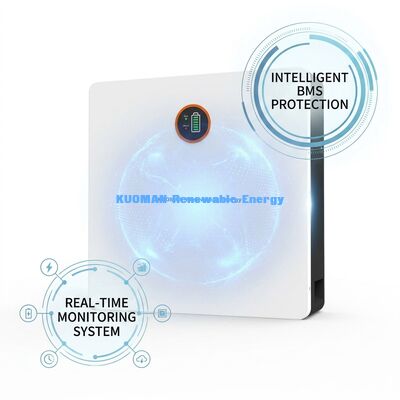 Lưu trữ pin lithium gia đình 48V 100Ah với BMS thông minh và pin cấp A để lưu trữ năng lượng đáng tin cậy