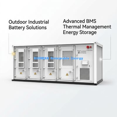 Pin ESS lưu trữ năng lượng thương mại 215KWh tùy chỉnh cho các trang trại năng lượng mặt trời bền vững