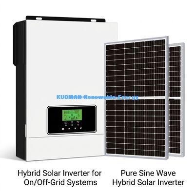 Bộ biến tần năng lượng Off-Grid 24V với bộ sạc năng lượng mặt trời MPPT 80A, điều khiển qua ứng dụng và đầu ra sóng sin tinh khiết cho hệ thống năng lượng mặt trời gia đình