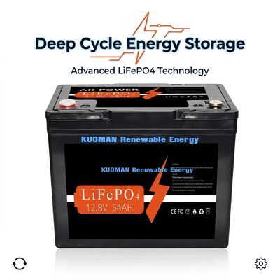 Pin Lithium LiFePO4 12V 50Ah với Năng lượng 691.2Wh và Tế bào lăng trụ cho Ứng dụng Chu kỳ sâu