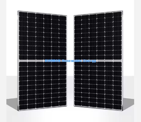 Bảo hành đầu ra công suất tuyến tính 25 năm Bảng điều khiển năng lượng mặt trời đơn tinh thể 550W với thiết kế tế bào cắt một nửa