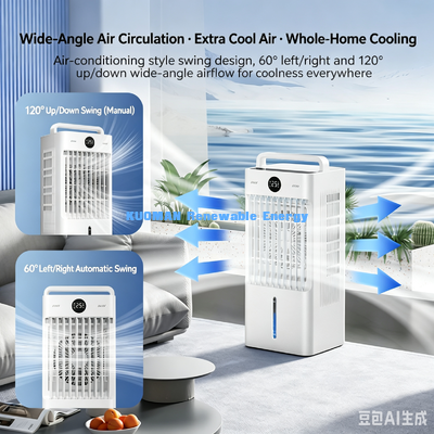 45W tiết kiệm năng lượng điều hòa không khí quạt, góc rộng swing yên tĩnh mát ẩm quạt