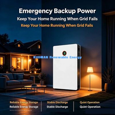 Smart BMS được bảo vệ 10,24kWh Powerwall 48V 200Ah LiFePO4 pin Off-Grid House Năng lượng dự phòng mặt trời