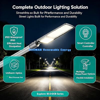 Đèn đường LED tương thích thông minh, Khớp với bộ điều khiển năng lượng mặt trời MPPT cho các dự án mặt trời