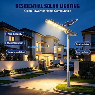 Đèn đường LED năng lượng mặt trời tất cả trong một 30W Tấm pin năng lượng mặt trời đơn tinh thể Đèn năng lượng mặt trời IP65 cho đường nông thôn