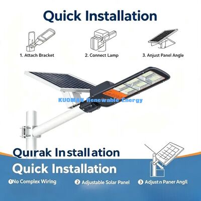 6000K ánh sáng mặt trời đường ánh sáng tuổi thọ pin dài cho đường làng nông thôn