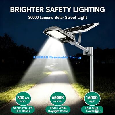 Polysilicon tấm pin mặt trời Street Light 6-8H sạc 12-14H Long Working Outdoor Light