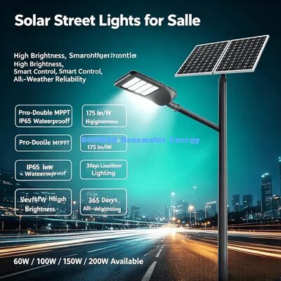 Industrial Park Solar Street Light Parking Lot Outdoor LED Solar Lamp