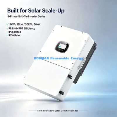 40-60V pin axit chì Lithium tương thích 3 giai đoạn Inverter mặt trời lai 14kW