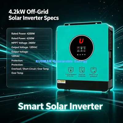 4200VA 24V Inverter hybrid mặt trời 120A MPPT Charge Controller PV 500V Max Input