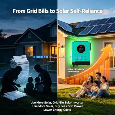 Bi-directional Grid Tie Solar Inverter 8.2KW, Công suất đầu vào PV tối đa 5400W+5400W, Dual MPPT