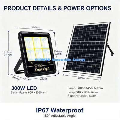 Đèn sân LED năng lượng mặt trời lâu dài Khả năng chống thời tiết