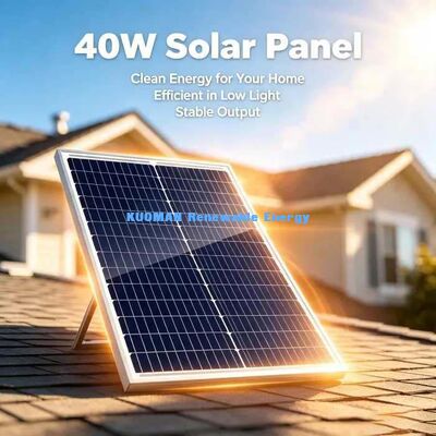 Phân tích năng lượng mặt trời đơn tinh thể thủy tinh nóng 40W cho nhà kính và nhà nghỉ từ xa