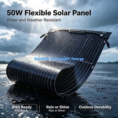 Tấm pin năng lượng mặt trời linh hoạt có thể gập lại 50W tuổi thọ cao, Mô-đun năng lượng mặt trời suy hao công suất thấp cho sử dụng ngoài lưới trên biển & RV