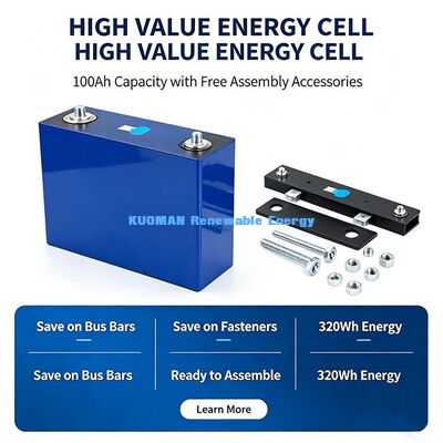 Pin LiFePO4 3.2V 100Ah, Pin Lithium Sắt Phosphate Chu kỳ sống dài cho Xe điện tốc độ thấp