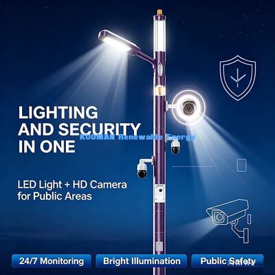 Hệ thống Cột Thông minh với Đèn LED, Camera, WiFi và Cuộc gọi Khẩn cấp