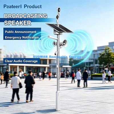 Cột đèn thông minh năng lượng mặt trời độc lập, Cột đèn thông minh tích hợp đa chức năng cho các dự án Thành phố thông minh