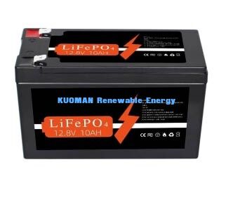 Pin lithium chu kỳ sâu 12V 10Ah 128Wh LiFePO4 cho các ứng dụng lưu trữ năng lượng và RV