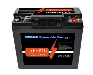 Pin 12V 24Ah LiFePO4 với 307.2Wh năng lượng và vật liệu vỏ ABS cho các ứng dụng chu kỳ sâu