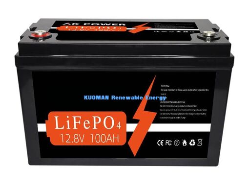 12V 100Ah 1280Wh Lithium pin chu kỳ sâu với 8000 chu kỳ tuổi thọ để lưu trữ năng lượng và năng lượng xe gôn