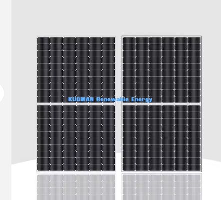 Các tấm pin mặt trời đơn tinh thể tùy chỉnh 400-500W với hiệu quả 22% và thiết kế pin cắt nửa