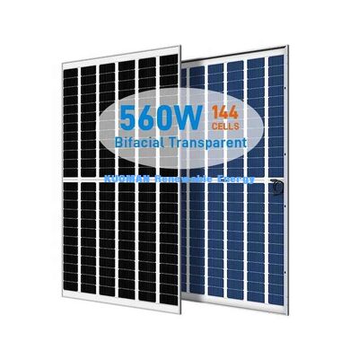 540W 550W Mono Perc tấm pin mặt trời với 22% hiệu quả và thiết kế kính không khung