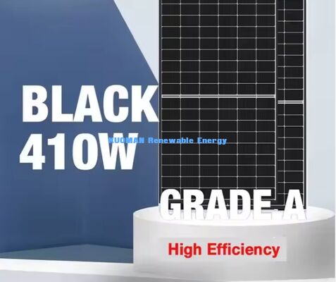 Tấm Pin Năng Lượng Mặt Trời Loại N Màu Đen 415W Hiệu Suất 22% và Khung Nhôm Anodized