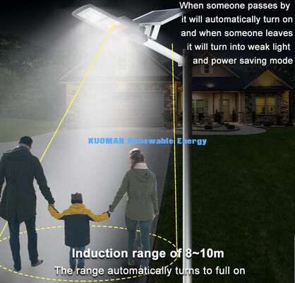 IP67 chống nước 300W-500W ánh sáng đường mặt trời với cảm biến chuyển động thông minh đèn đường LED