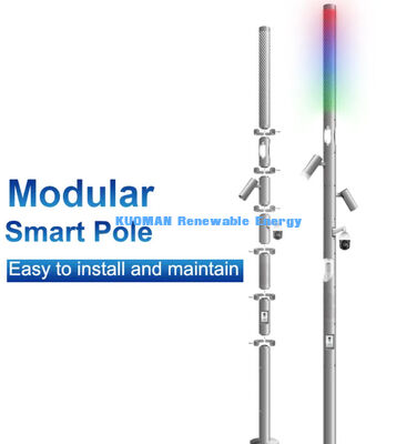 cột đèn đường thông minh năng lượng mặt trời wifi ngoài trời