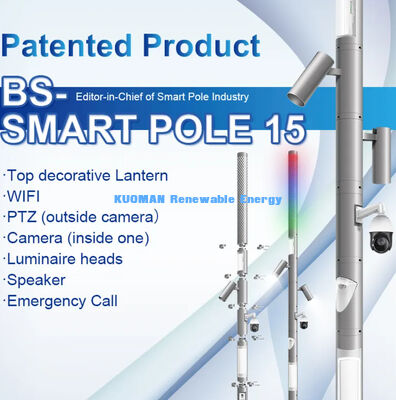 cột đèn đường thông minh năng lượng mặt trời wifi ngoài trời