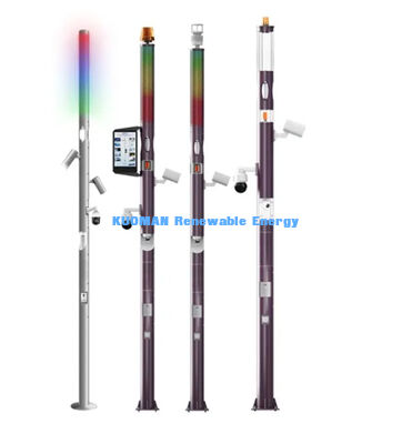 Cột đèn chiếu sáng ngoài trời thông minh điều khiển LED màn hình từ xa