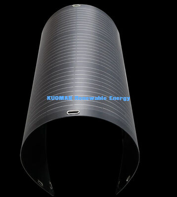 Tấm pin năng lượng mặt trời linh hoạt, có thể uốn cong 360 độ, IP67, 200W cho RV và du lịch tại nhà, Tấm pin năng lượng mặt trời hai mặt