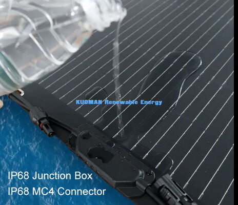Hiệu quả cao 360 ° Dùng IP68 chống nước tấm pin mặt trời linh hoạt với hiệu quả 24,20%