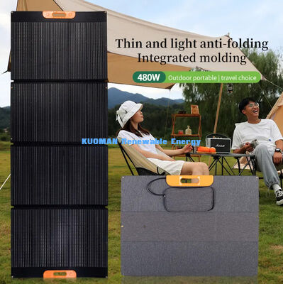 Đĩa năng lượng mặt trời gấp di động 480W với hiệu quả 22% và thiết kế chống thời tiết