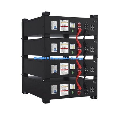 KM New Power 51.2V 400Ah LiFePO4 Hệ thống lưu trữ pin gia đình với dung lượng 10,24KWh ~ 30,72KWh và 6000 chu kỳ sống