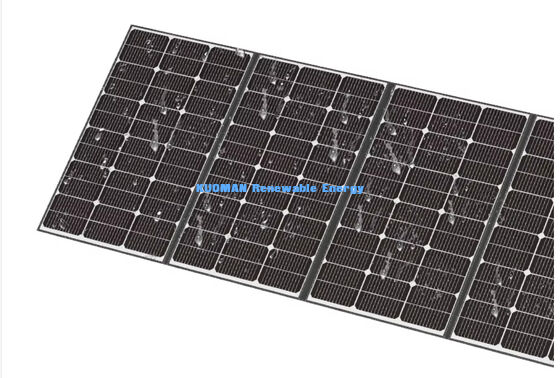 400W Panel mặt trời di động Gập IP68 Ống chống nước Ống sạc mặt trời cho cắm trại ngoài trời