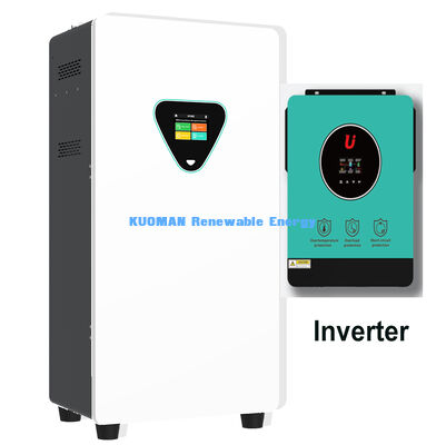 51.2V 300Ah Hệ thống pin LiFePO4 năng lượng mặt trời lai với 6000 chu kỳ để lưu trữ năng lượng nhà ngoài lưới