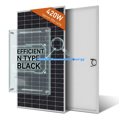 Tấm Pin Năng Lượng Mặt Trời Đơn Tinh Thể Công Suất 300W-400W Khung Nhôm Anodized Hiệu Suất Cao