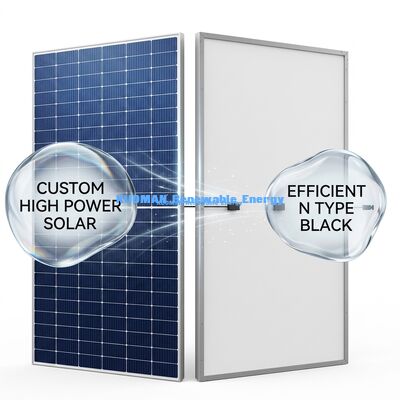 Tấm pin năng lượng mặt trời 500W-600W hiệu suất 22% và chống chịu thời tiết IP65 cho sản xuất điện công nghiệp
