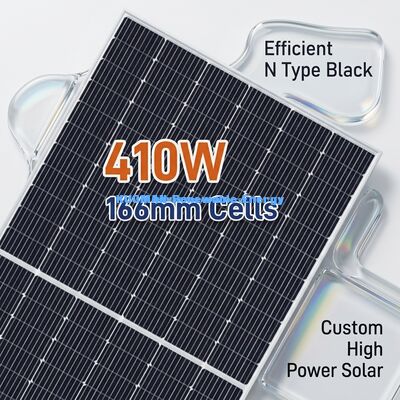 Tấm Pin Năng Lượng Mặt Trời Đơn Tinh Thể Công Suất 300W-400W Khung Nhôm Anodized Hiệu Suất Cao