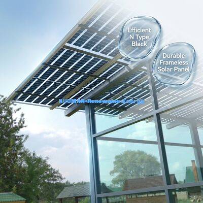 540W 550W Mono Perc tấm pin mặt trời với 22% hiệu quả và thiết kế kính không khung