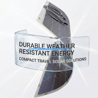 360 độ có thể uốn cong hai mặt tấm pin mặt trời linh hoạt 200W IP68 chống nước với sợi carbon