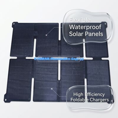 Bộ sạc năng lượng mặt trời gấp 100W với Công nghệ năng lượng mặt trời IBC cho Điện thoại và Máy tính xách tay